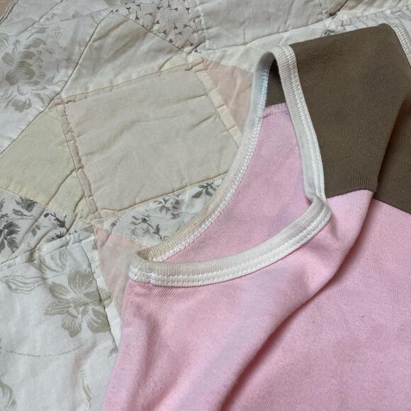 hustler hollywood vintage y2k pink and brown hustler honeys crop top medium - Picture 6 of 8